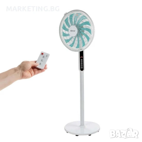 Вентилатор на стойка 16" Diplomat DFX-535RC, 60W, LED, дист. упр-е