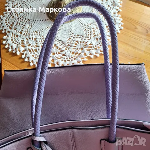 Лилава голяма перфектна чанта, снимка 5 - Чанти - 47579435