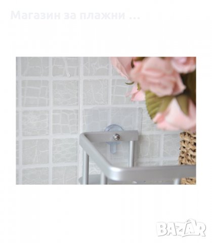 САМОЗАЛЕПВАЩА ЕТАЖЕРКА ЗА БАНЯ, АЛУМИНИЕВА - код 2501, снимка 5 - Други стоки за дома - 34195179