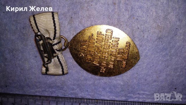 1970 РЯДКА СТАРА НЕМСКА ЗНАЧКА с ПОЗЛАТА и ПОСРЕБРЯВАНЕ - КОНРАД ДУДЕН МЕДАЛ 34283, снимка 6 - Колекции - 38961062