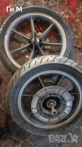 Кавазаки kawasaki джанти с гуми капли чопър апарати, снимка 6 - Части за велосипеди - 48941940