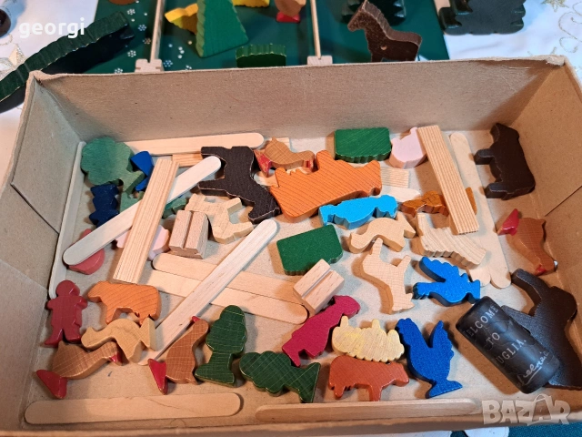 ретро немска игра Vero с дървени фигурки 33/2, снимка 7 - Фигурки - 53396124