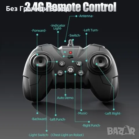 Нови Бойни роботи с LED и звук – игра за деца, подарък, спорт, играчка, снимка 6 - Образователни игри - 49405789