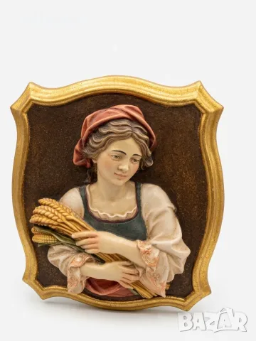 Винтидж стенни релефни пана / барелеф. No8236, снимка 4 - Антикварни и старинни предмети - 56068026