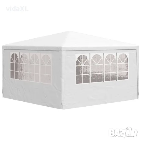 vidaXL Професионална парти шатра със стени 4x4 м бяла 90 г/м², снимка 6 - Къмпинг мебели - 56147637