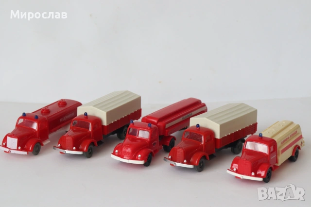 I.M.U. H0 1/87 MAGIRUS?? ПОЖАРНА КАМИОН МОДЕЛ ЛОТ 5 БР, снимка 5 - Колекции - 53655319