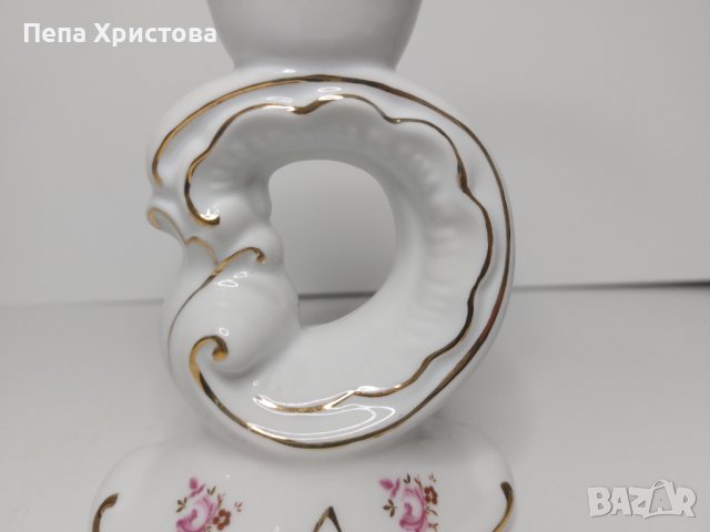 Немски порцеланов свещник , снимка 3 - Други - 42725476