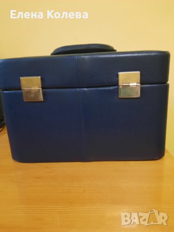 Кожен син куфар, снимка 8 - Чанти - 41827920