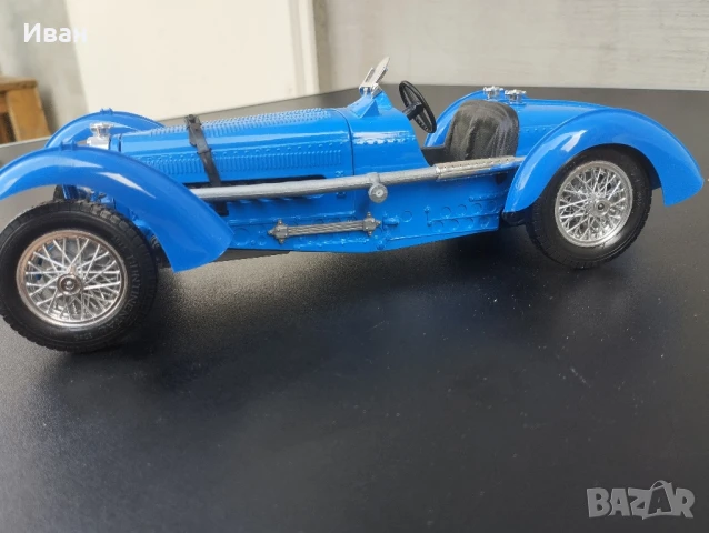 Метална количка Bugatti Type 59 1934 BBURAGO , снимка 4 - Колекции - 51062841