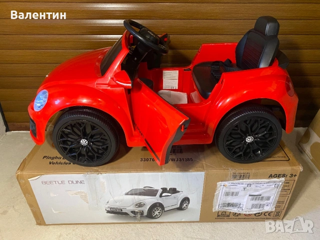 Детска радиоуправляема количка VW Beetle, снимка 3 - Електрически играчки - 53745486