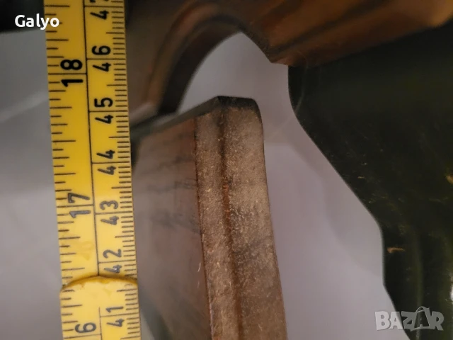 Стар  Красив комплект закачалка с огледало от ковано желязо и масивно дърво, снимка 9 - Закачалки - 50568941