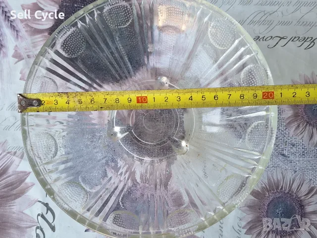 ✅СТЪКЛЕНА КУПА❗, снимка 2 - Чинии - 55749277
