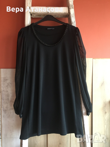 💃🏻 Рокля в свободна кройка с прозрачни ръкави Stradivarius☑️ м размер☑️