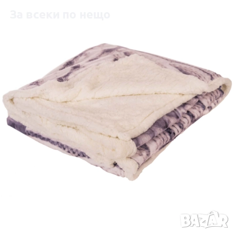 Пухкаво одеяло щампа плетиво сиво, 155*200 см Код P1446