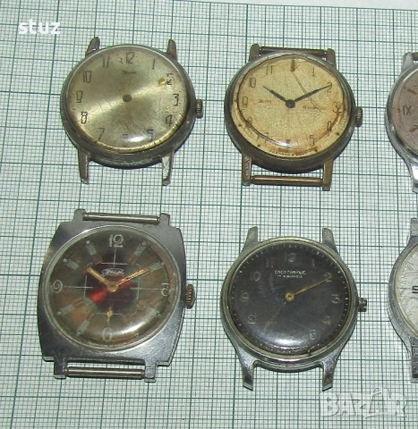 Съветски часовници Победа, ЗИМ, Спортивние за части, лот 11 бр. , снимка 5 - Антикварни и старинни предмети - 53579171
