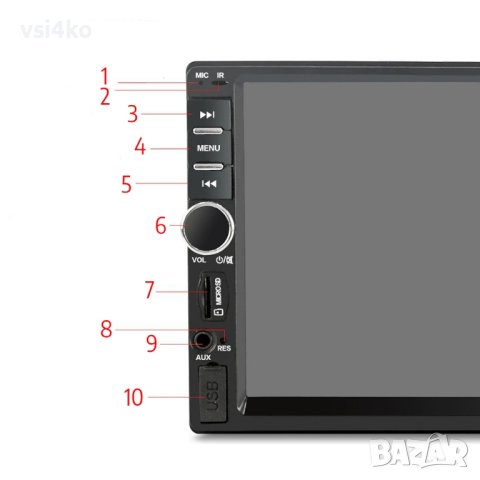 Универсална мултимедия 7 инча за автомобил, снимка 7 - Аксесоари и консумативи - 42590500