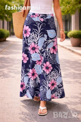 Дълга разкроена пола 18 модела - код 1185, снимка 10 - Поли - 49664916