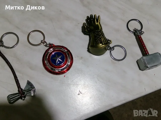 Ключодържатели Айфеловата кула Париж 3 броя -Фармахим-Thanos-чука и брадвата на Тор-щит Кап.Америка, снимка 9 - Колекции - 55796492