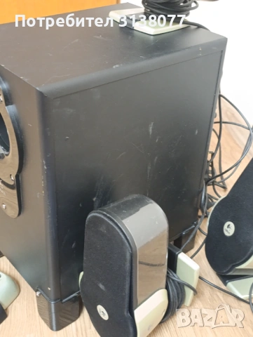 5.1 Logitech G51 домашно кино, снимка 4 - Аудиосистеми - 53290394