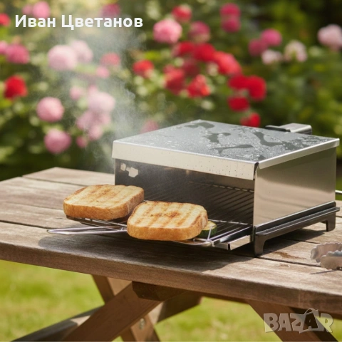 Бездимна електрическа скара Voltz OV51015P – 1200W мощност, незалепващо покритие