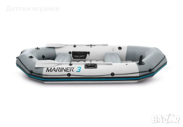 Надуваема лодка Intex Mariner 3, 297 х 127 см, за 3 души, SUPER TOUGH™, с помпа, снимка 3 - Водни спортове - 49981861