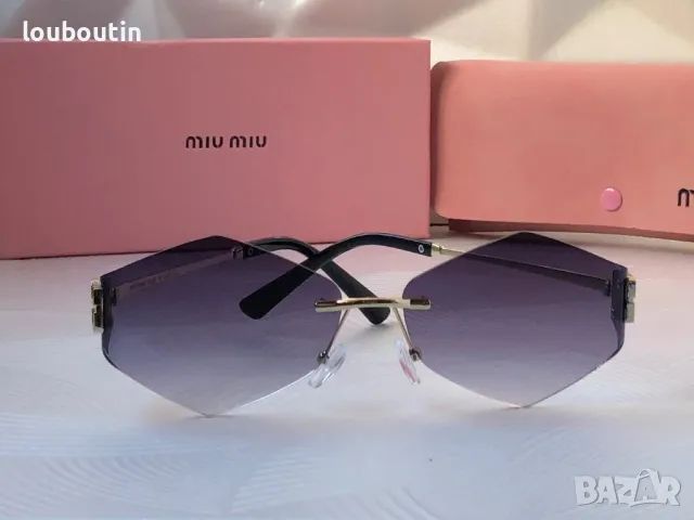 Miu 2024 дамски слънчеви очила осмоъгълник ромб 4 цвята, снимка 14 - Слънчеви и диоптрични очила - 48002083