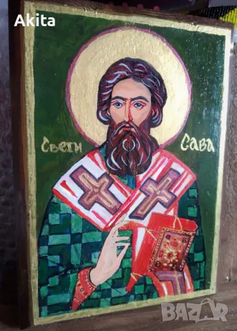 Икона на свети Сава, снимка 4 - Икони - 49074762
