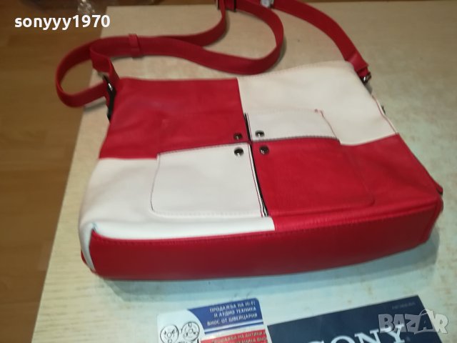 ЧАНТА ЧЕРВЕНО И БЯЛО-НОВА 0908231209, снимка 2 - Чанти - 41803088
