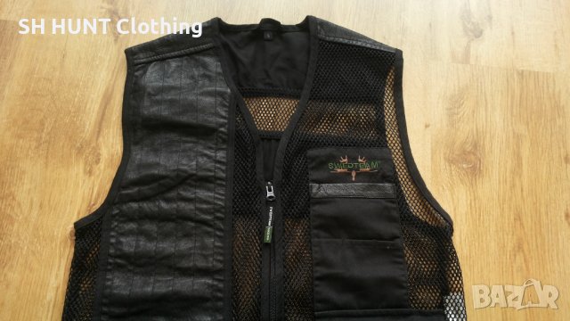 SWEDTEAM Hunting Leather Vest размер S за лов елек естествена кожа - 311, снимка 3 - Други - 41976599