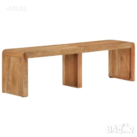 vidaXL Пейка, 160x38x45 см, масивна акация, снимка 9 - Дивани и мека мебел - 56149118