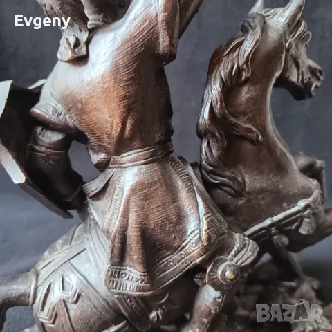Бронзова  Скулптура от 18 век, снимка 11 - Антикварни и старинни предмети - 48930365