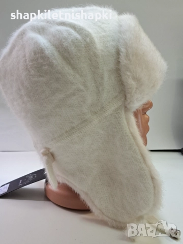 Дамска шапка лукс,ангора,вълна - 113, снимка 4 - Шапки - 52224713
