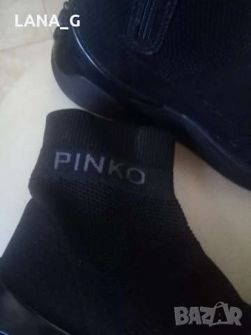 pinko дамски боти тип чорап , снимка 4 - Маратонки - 53666336