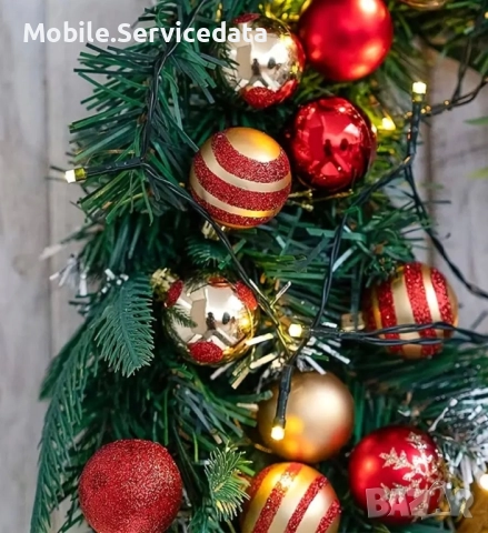 Комплект от 100 коледни топки многоцветни 3 стила , снимка 2 - Декорация за дома - 52193474