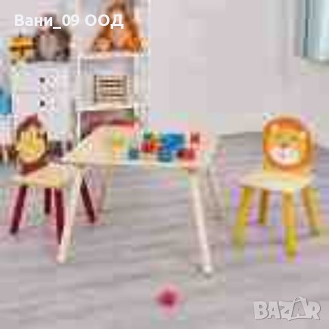 Комплект детска масичка с 2 столчета, снимка 2 - Маси - 41776953
