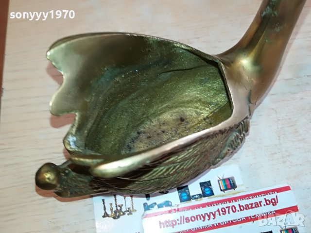 ЛЕБЕД-МЕД/МЕСИНГ МАСИВЕН ОТ ШВЕЦИЯ 1311221516, снимка 18 - Антикварни и старинни предмети - 38657078