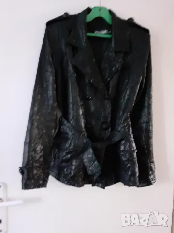 Ефектно дълго сако - класика в черно! , снимка 2 - Палта, манта - 47412959