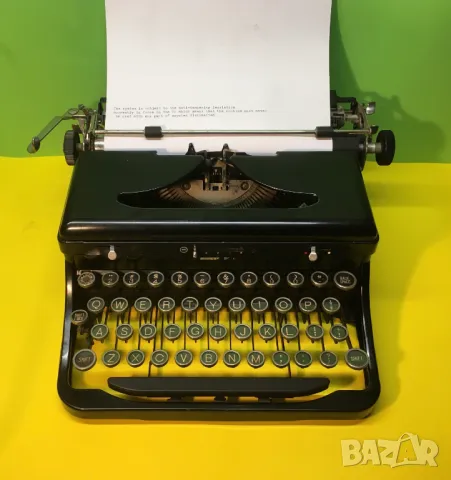 Винтидж пишеща машина Royal Portable  Латиница Модел O 1934 г. Работеща !, снимка 2 - Антикварни и старинни предмети - 48035393