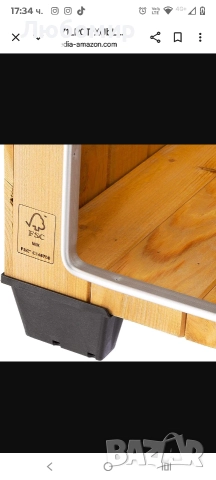 Ferplast Baita 80 Дървена колиба за кучета , снимка 7 - За кучета - 52693794