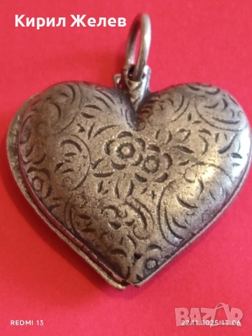 РОМАНТИЧНА ВИСУЛКА СЪРЦЕ ❤️ КРАСИВА ОРНАМЕНТИКА 52162, снимка 5 - Колиета, медальони, синджири - 52501864