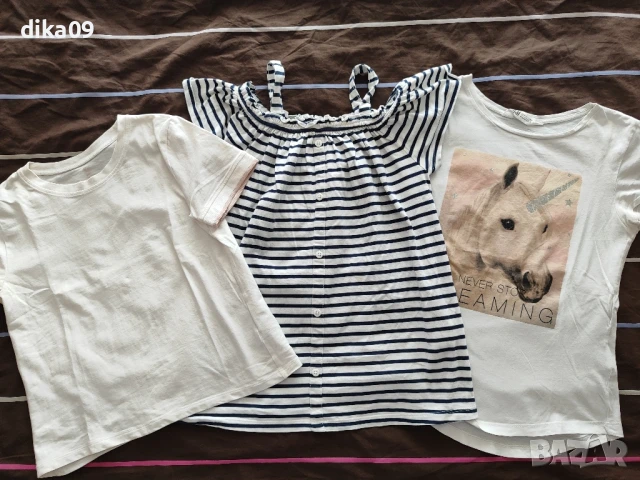 3 летни тениски 10-12 еднорог, снимка 1