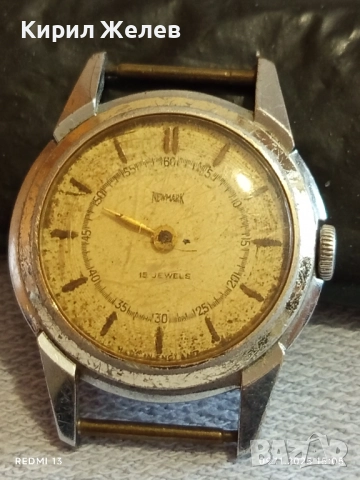 Стар механичен часовник NEWMARK за КОЛЕКЦИОНЕРИ 51537, снимка 5 - Антикварни и старинни предмети - 52351416