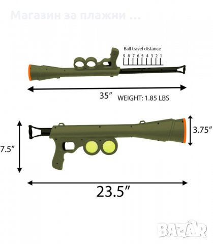 ИГРАЧКА ЗА КУЧЕТА С АВТОМАТИЧНО ИЗСТРЕЛВАНЕ НА ТЕНИС ТОПКИ - код 2230, снимка 3 - За кучета - 34203416