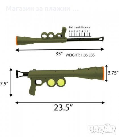 ИГРАЧКА ЗА КУЧЕТА С АВТОМАТИЧНО ИЗСТРЕЛВАНЕ НА ТЕНИС ТОПКИ - код 2230, снимка 2 - За кучета - 33941384