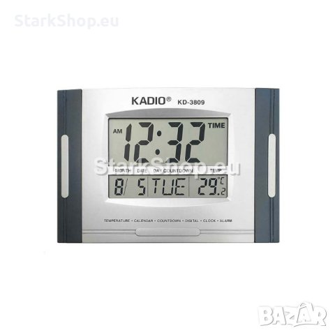 Часовник KADIO-3809N с температура, аларма и календар