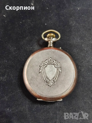 Швейцарски СРЕБЪРЕН джобен часовник 1900г. с позлата - 10 РУБИНА - ПРОМОЦИЯ, снимка 17 - Джобни - 50040865