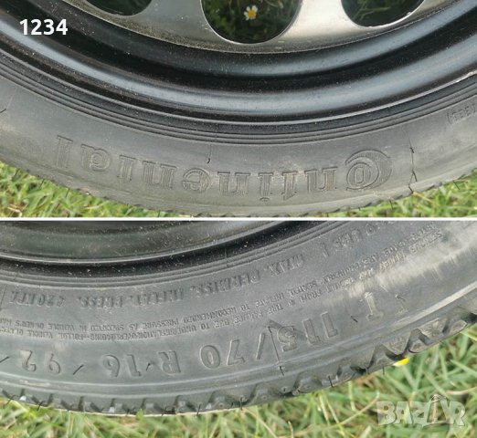 резервна гума с джанта тип патерица за OPEL, ALFA ROMEO, JEEP, SAAB 5x110 Ф65.1мм , снимка 4 - Аксесоари и консумативи - 41681285