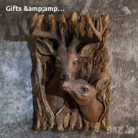 Декоративно пано за стена Елени, снимка 1