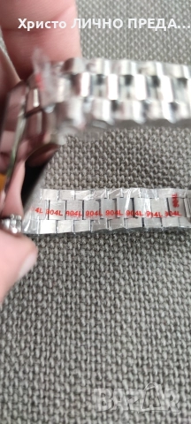 Rolex Oyster Perpetual Day-Date 40 Platinum Factory Baguette Diamonds ice blue 💙 dial 228206 UNISEX, снимка 9 - Мъжки - 52900323