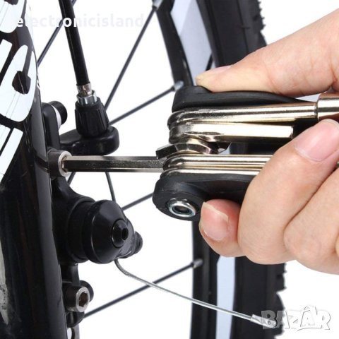 Мултифункционален инструмент ключ, отвертка за ремонт на колело, велосипед..., снимка 3 - Аксесоари за велосипеди - 41716504